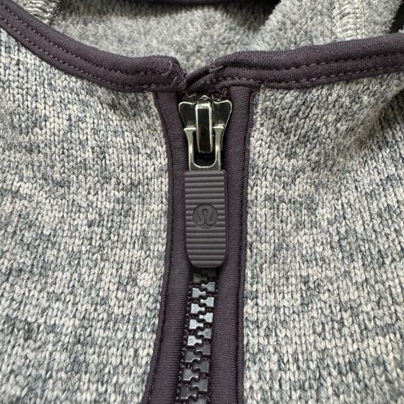 LULULEMON Fleece & Thank You Pullover Smoky Blush Purple Gray Size 6 W3BEGS - Picture 6 of 11